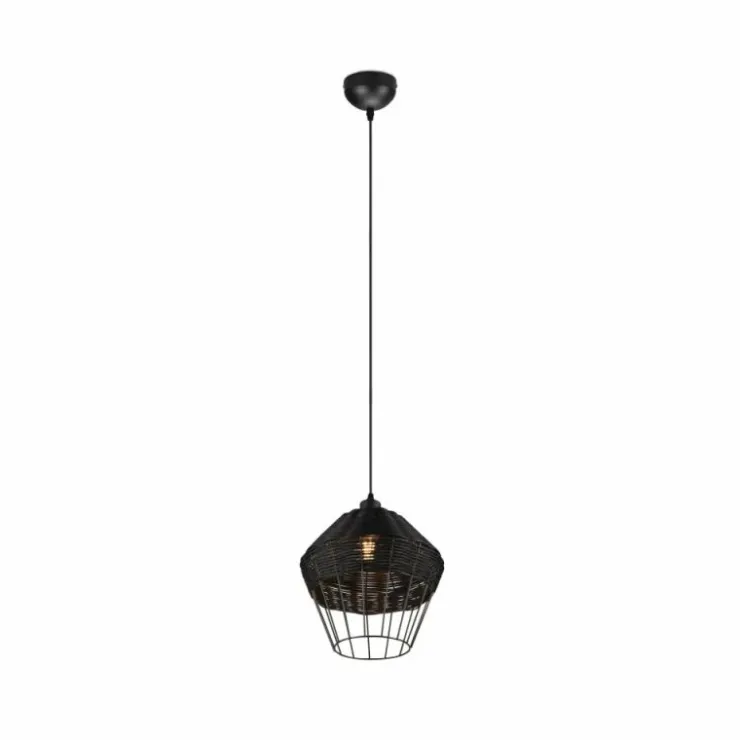 Luminaires Reality Suspensions|Suspension Reality Borka Noir, 1 lumière