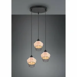 Luminaires Reality Suspensions|Suspension Reality Borka Noir, 3 lumières