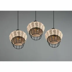Luminaires Reality Suspensions|Suspension Reality Borka Noir, 3 lumières