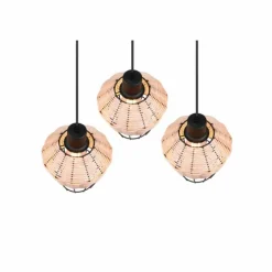 Luminaires Reality Suspensions|Suspension Reality Borka Noir, 3 lumières