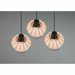 Luminaires Reality Suspensions|Suspension Reality Borka Noir, 3 lumières