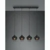 Luminaires Reality Suspensions|Suspension Reality Borka Noir, 4 lumières