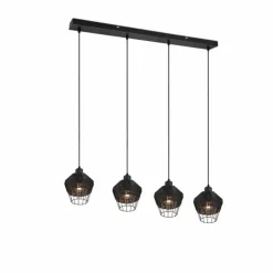 Luminaires Reality Suspensions|Suspension Reality Borka Noir, 4 lumières