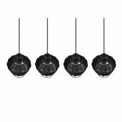 Luminaires Reality Suspensions|Suspension Reality Borka Noir, 4 lumières