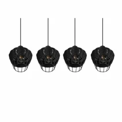Luminaires Reality Suspensions|Suspension Reality Borka Noir, 4 lumières