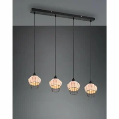 Luminaires Reality Suspensions|Suspension Reality Borka Noir, 4 lumières