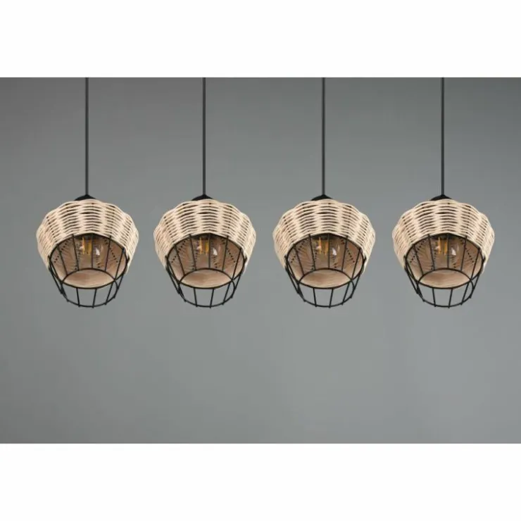 Luminaires Reality Suspensions|Suspension Reality Borka Noir, 4 lumières