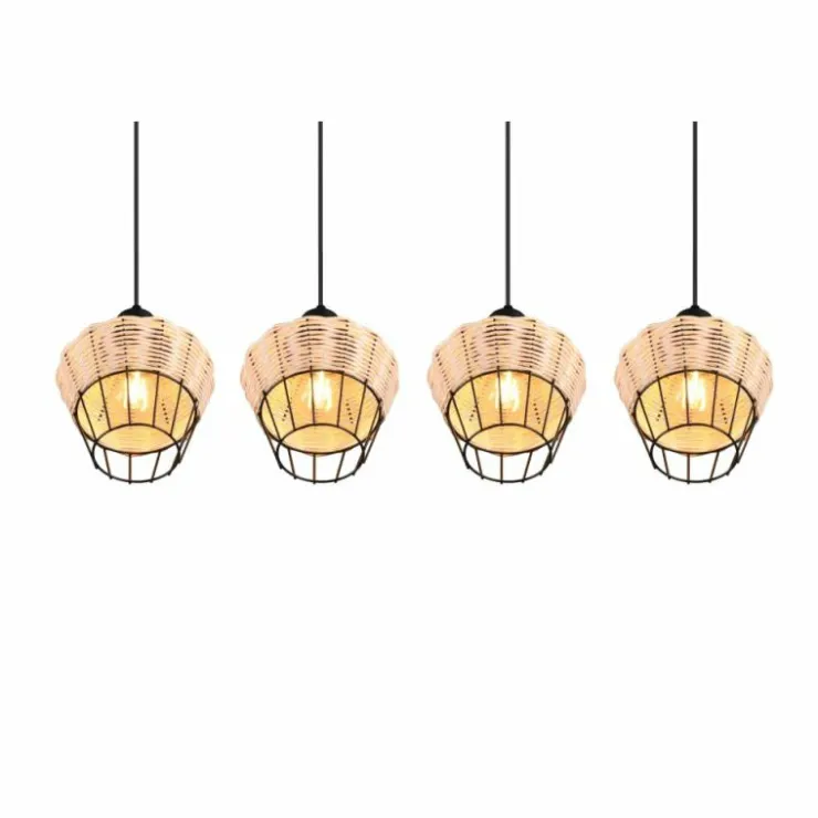 Luminaires Reality Suspensions|Suspension Reality Borka Noir, 4 lumières