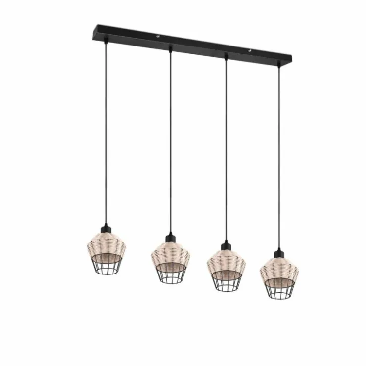 Luminaires Reality Suspensions|Suspension Reality Borka Noir, 4 lumières