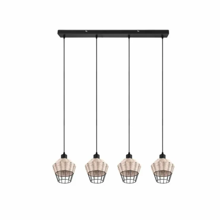 Luminaires Reality Suspensions|Suspension Reality Borka Noir, 4 lumières