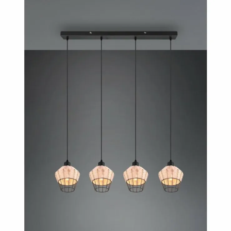Luminaires Reality Suspensions|Suspension Reality Borka Noir, 4 lumières