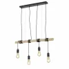 Luminaires Reality Suspensions|Suspension Reality BRODY Noir, 4 lumières
