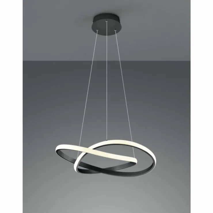 Luminaires Reality Éclairage Led|Suspension Reality Course LED Noir, 1 lumière