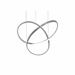 Luminaires Reality Éclairage Led|Suspension Reality Course LED Nickel mat, 1 lumière