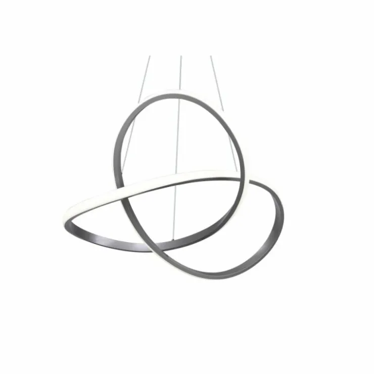 Luminaires Reality Éclairage Led|Suspension Reality Course LED Nickel mat, 1 lumière