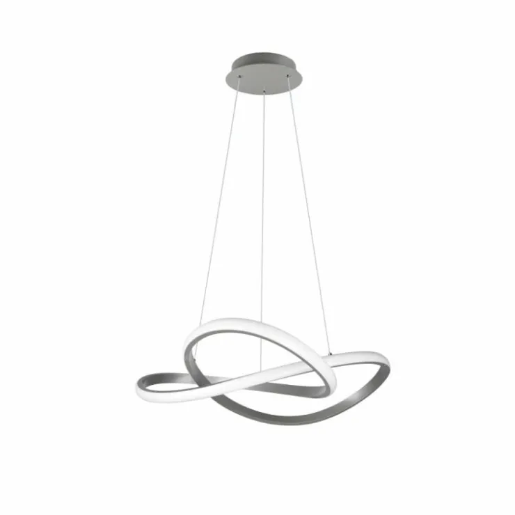 Luminaires Reality Éclairage Led|Suspension Reality Course LED Nickel mat, 1 lumière