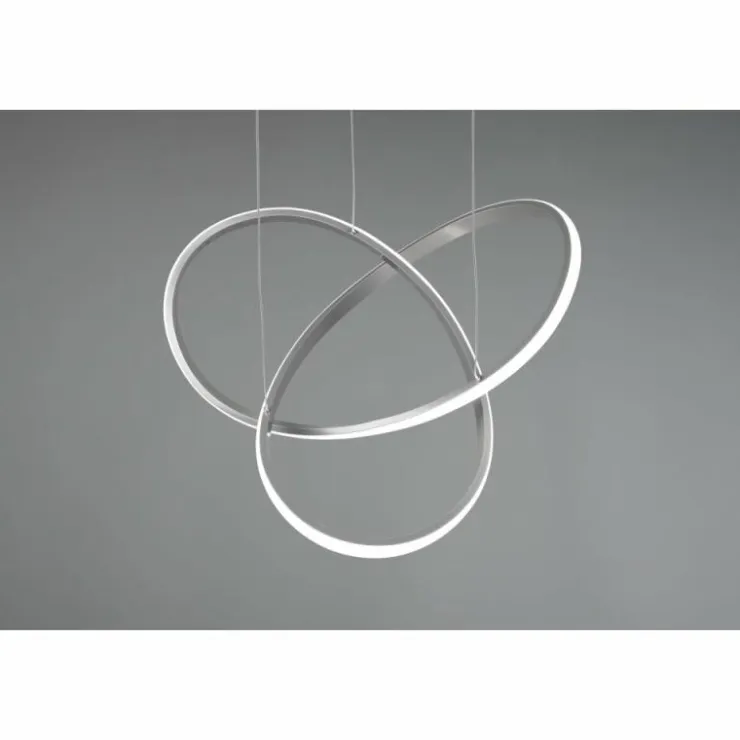 Luminaires Reality Éclairage Led|Suspension Reality Course LED Nickel mat, 1 lumière