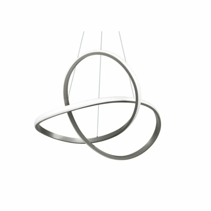 Luminaires Reality Éclairage Led|Suspension Reality Course LED Nickel mat, 1 lumière
