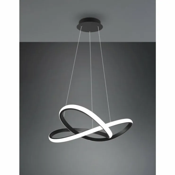 Luminaires Reality Éclairage Led|Suspension Reality Course LED Noir, 1 lumière