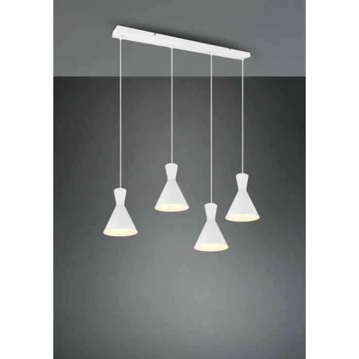 Luminaires Reality Suspensions|Suspension Reality Enzo Blanc, 4 lumières