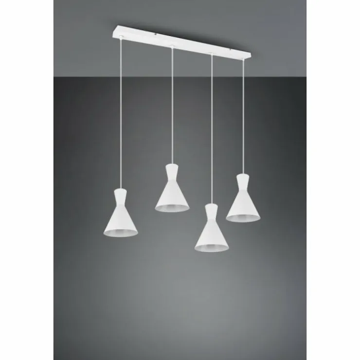 Luminaires Reality Suspensions|Suspension Reality Enzo Blanc, 4 lumières