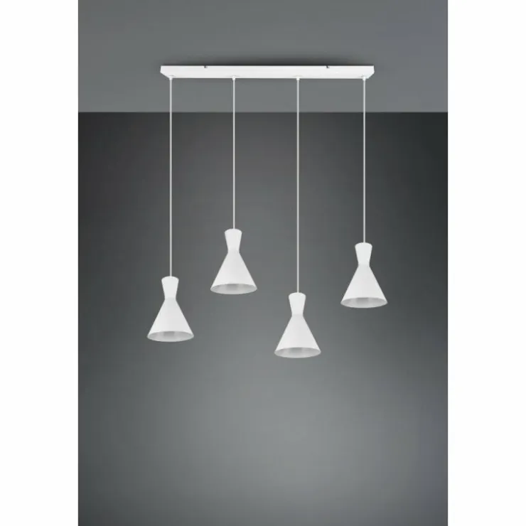 Luminaires Reality Suspensions|Suspension Reality Enzo Blanc, 4 lumières