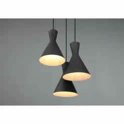 Luminaires Reality Suspensions|Suspension Reality Enzo Noir, 3 lumières