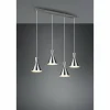 Luminaires Reality Suspensions|Suspension Reality Enzo Nickel mat, 4 lumières