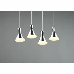Luminaires Reality Suspensions|Suspension Reality Enzo Nickel mat, 4 lumières