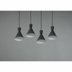 Luminaires Reality Suspensions|Suspension Reality Enzo Noir, 4 lumières