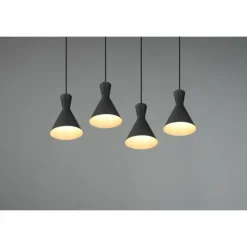 Luminaires Reality Suspensions|Suspension Reality Enzo Noir, 4 lumières