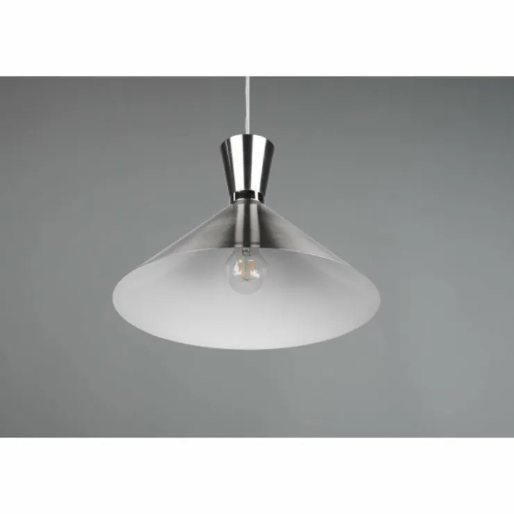 Luminaires Reality Suspensions|Suspension Reality Enzo Nickel mat, 1 lumière