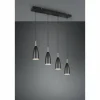 Luminaires Reality Suspensions|Suspension Reality Farin Noir, 4 lumières