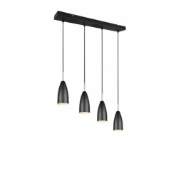 Luminaires Reality Suspensions|Suspension Reality Farin Noir, 4 lumières