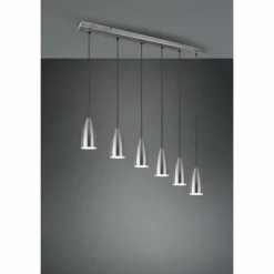 Luminaires Reality Suspensions|Suspension Reality Farin Nickel mat, 6 lumières