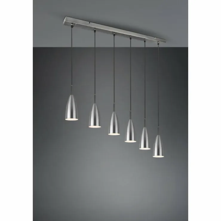 Luminaires Reality Suspensions|Suspension Reality Farin Nickel mat, 6 lumières