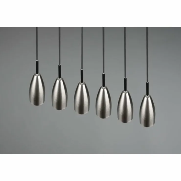 Luminaires Reality Suspensions|Suspension Reality Farin Nickel mat, 6 lumières