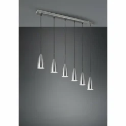 Luminaires Reality Suspensions|Suspension Reality Farin Nickel mat, 6 lumières