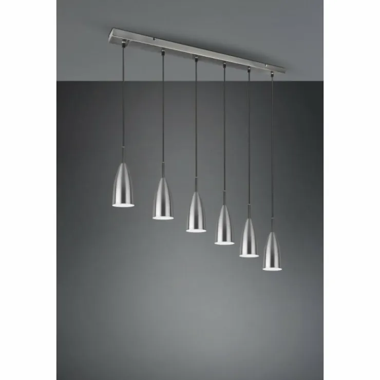 Luminaires Reality Suspensions|Suspension Reality Farin Nickel mat, 6 lumières