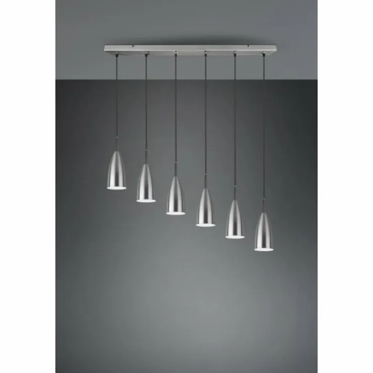 Luminaires Reality Suspensions|Suspension Reality Farin Nickel mat, 6 lumières