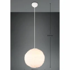 Luminaires Reality Suspensions|Suspension Reality FURRY Beige, 1 lumière