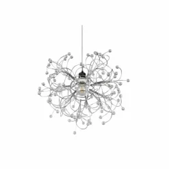Luminaires Reality Suspensions|Suspension Reality Gloria Chrome, 1 lumière