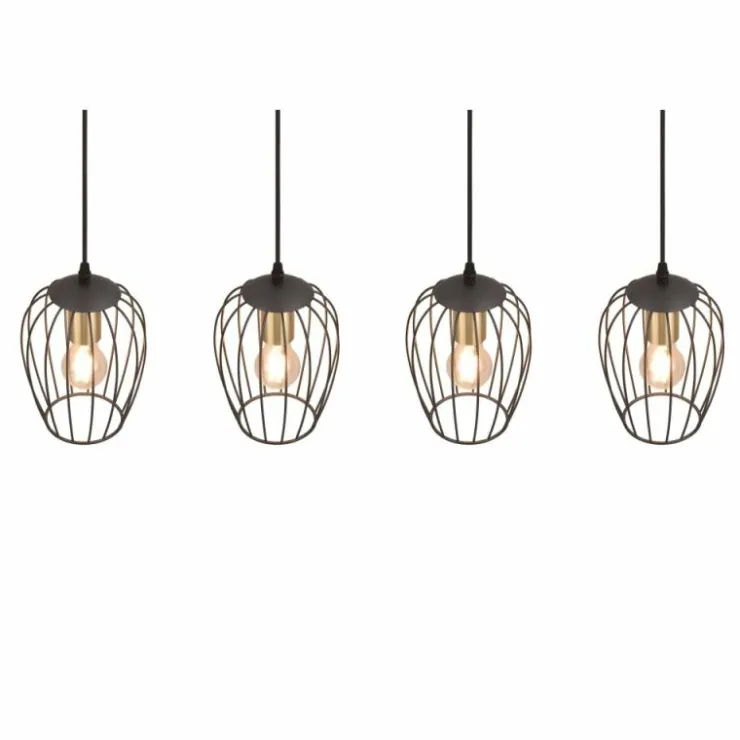 Luminaires Reality Suspensions|Suspension Reality Grid Noir, 4 lumières