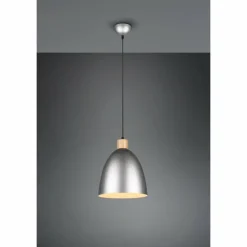 Luminaires Reality Suspensions|Suspension Reality Jagger Brun foncé, Nickel mat, 1 lumière