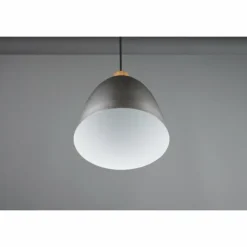 Luminaires Reality Suspensions|Suspension Reality Jagger Brun foncé, Nickel mat, 1 lumière