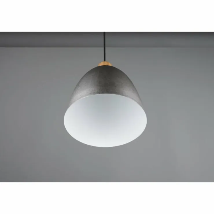 Luminaires Reality Suspensions|Suspension Reality Jagger Brun foncé, Nickel mat, 1 lumière