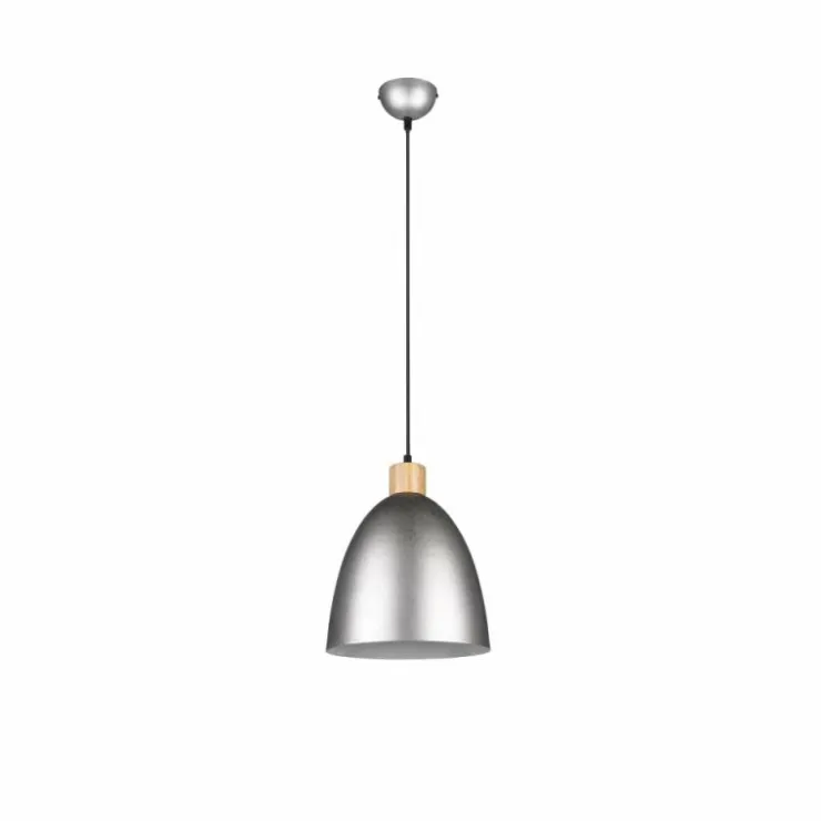 Luminaires Reality Suspensions|Suspension Reality Jagger Brun foncé, Nickel mat, 1 lumière