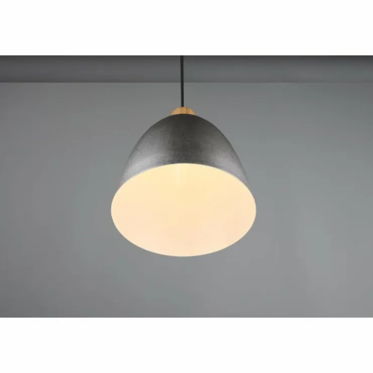 Luminaires Reality Suspensions|Suspension Reality Jagger Brun foncé, Nickel mat, 1 lumière