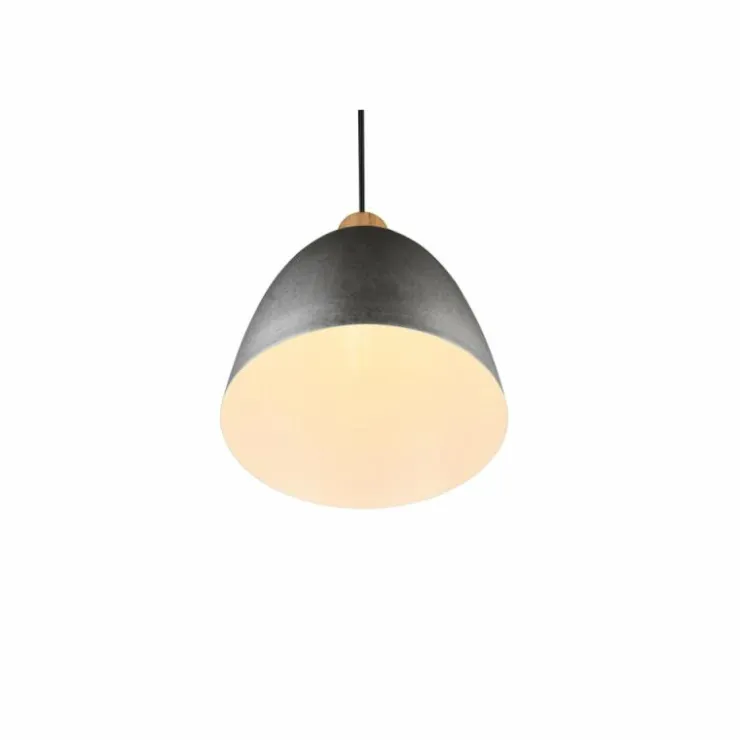 Luminaires Reality Suspensions|Suspension Reality Jagger Brun foncé, Nickel mat, 1 lumière
