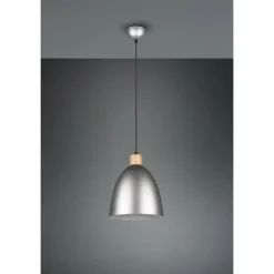 Luminaires Reality Suspensions|Suspension Reality Jagger Brun foncé, Nickel mat, 1 lumière